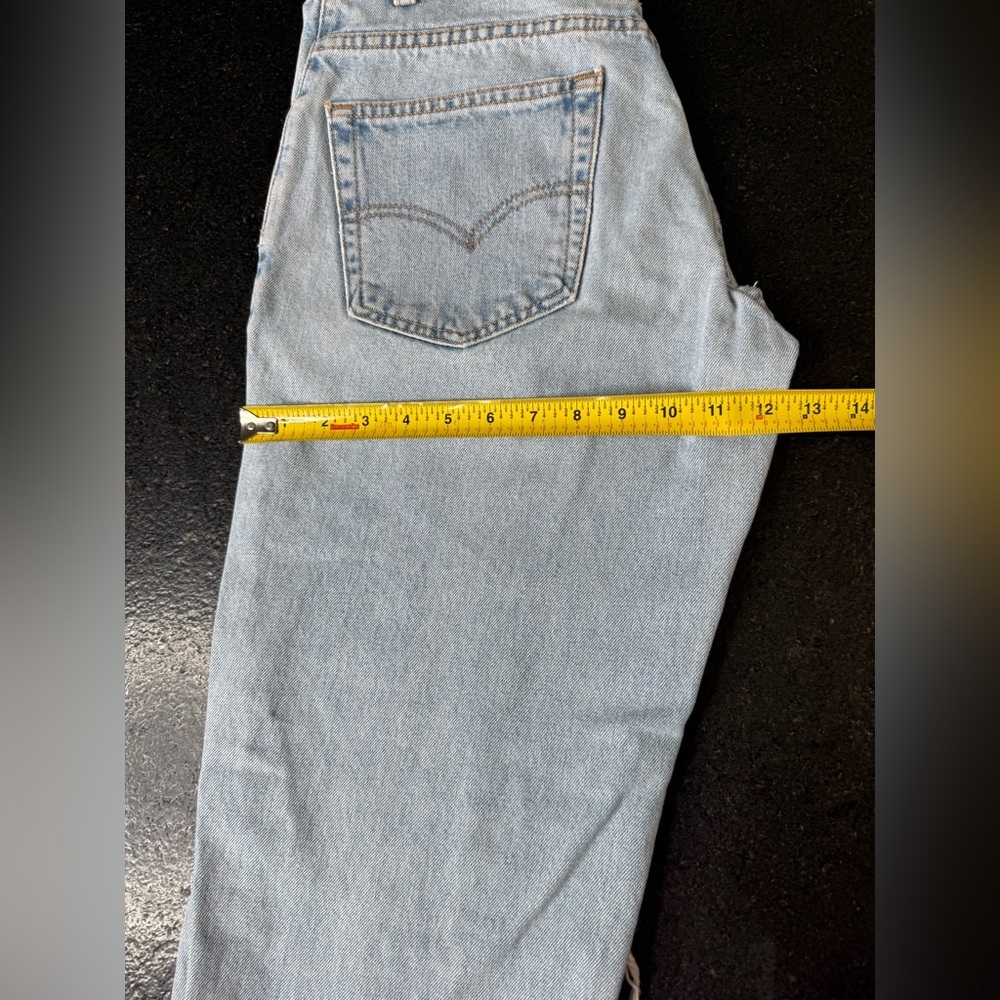 Levi's Light Blue Boyfriend Jeans custom made 30x30 - Picture 8 of 16
